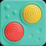 PlayTab Sensory Set 3 (Latch Mirror, Picture Dial, Sweeper Tile) - Fat Brain Toys